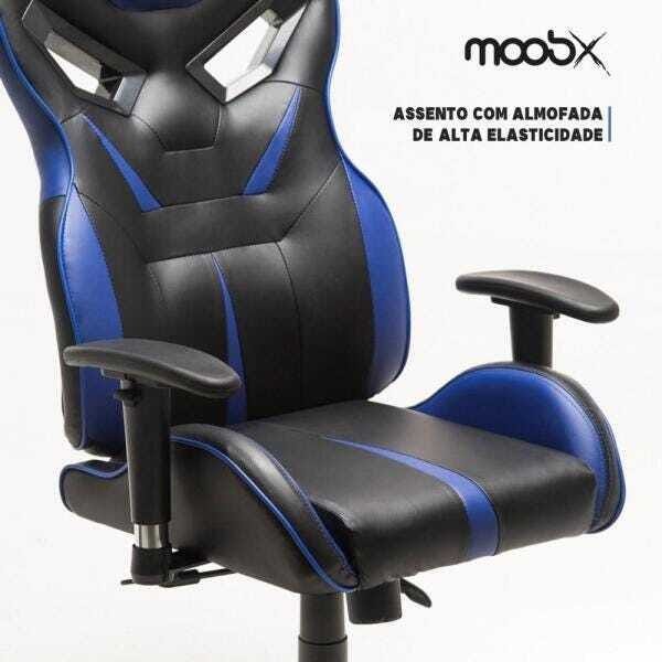 Mesa Gamer xp Preto + Cadeira Gamer Moobx Fire - 6