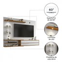 Ver imagem 6 de Painel para Tv Notável Nt1115 1,80m até 60” Off White Freijó