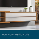 Ver imagem 4 de Painel para TV até 60 Polegadas 180cm NT1115 Off White/Freijó - Notável