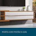 Ver imagem 5 de Painel para Tv até 60 Polegadas 180cm Off White/freijó Trend com Lâmpada Led
