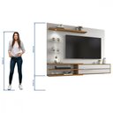 Ver imagem 7 de Painel para Tv Notável Nt1115 1,80m até 60” Off White Freijó