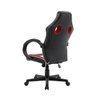 Cadeira Gamer Royale Preto, Branco e Vermelho com Regulagem de Altura - 4