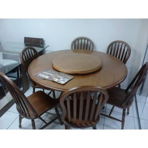 Sala de Jantar 1,50 X 1,50 - ( 06 Cadeiras ) - Móveis de Gramado