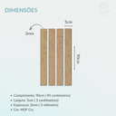 Ver imagem 2 de Kit 26 Ripa Shiplap Parede Ambiente Lambri 5cm Mdf Decoração