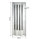 Ver imagem 4 de Porta Sanfonada de PVC Translucido 210cm x 96cm Plastporta Bcf Branco