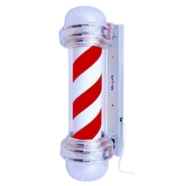 Barber Pole Poste de Barbeiro Vermelho 65cm sem Globo 110V - 1
