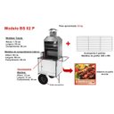 Ver imagem 2 de Carrinho de Churrasco Branco Simples com Rodas Pneumáticas