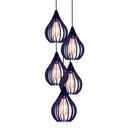 Ver imagem 4 de Luminária Teto Lustre Pendente Balcão Cozinha Sala 5 Chile Cor:azul