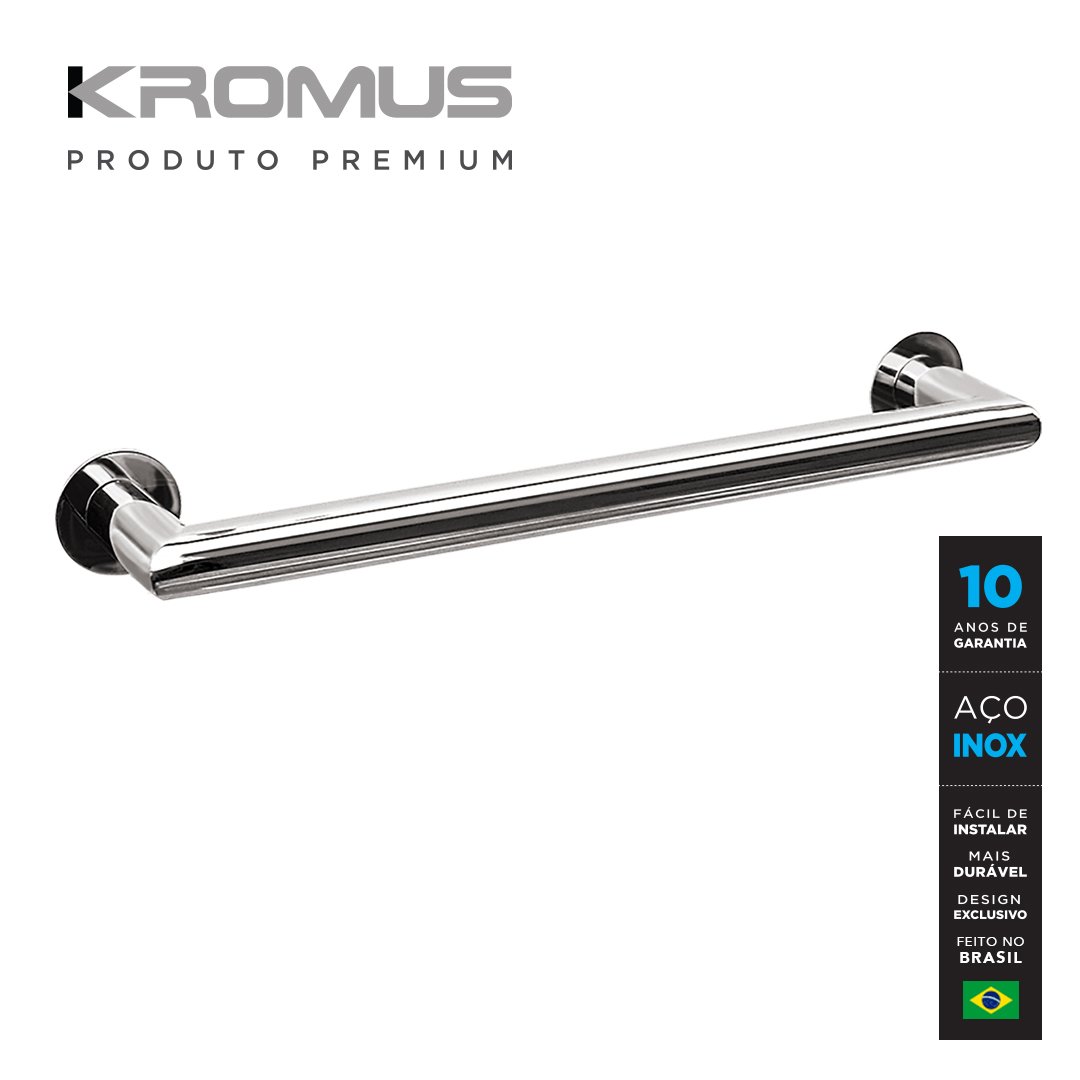 Kit Acessórios Para Banheiros 4 Peças Inox - Kromus Kitme4a - 5