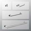 Ver imagem 1 de Kit Acessórios Para Banheiros 4 Peças Inox - Kromus Kitme4a