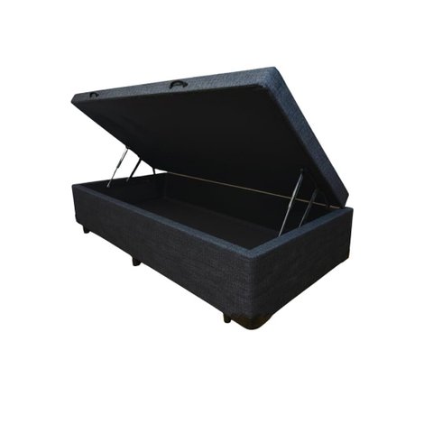 Cama Box Baú Solteirão Blindado Diversas Cores (88x188x42) - Linhão - Turim Petróleo