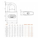 Ver imagem 4 de Cadeado com Chave 20mm Zamac Latonado E-coat Stam