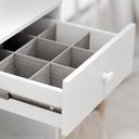 Ver imagem 3 de Penteadeira Camarim Maia Branco com Banqueta Almofadada - Móveis Luapa Branco