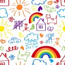 Ver imagem 2 de Papel de Parede Decorativo Baby Desenhos Infantis Coloridos com Fundo Branco 3,3m