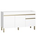 Ver imagem 1 de Balcão para Pia 150 Cm 3 Portas 1 Gaveta sem Tampo Kits Paraná