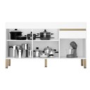 Ver imagem 2 de Balcão para Pia 150 Cm 3 Portas 1 Gaveta sem Tampo Kits Paraná