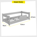 Ver imagem 4 de Mini Cama Infantil Montessoriana Quarto da Criança Berço Moderno Grade de Proteção Cor Branco