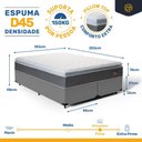 Ver imagem 4 de Cama Box com Colchão de Espuma D45 Pillow Top Fort Comfort King 193cm