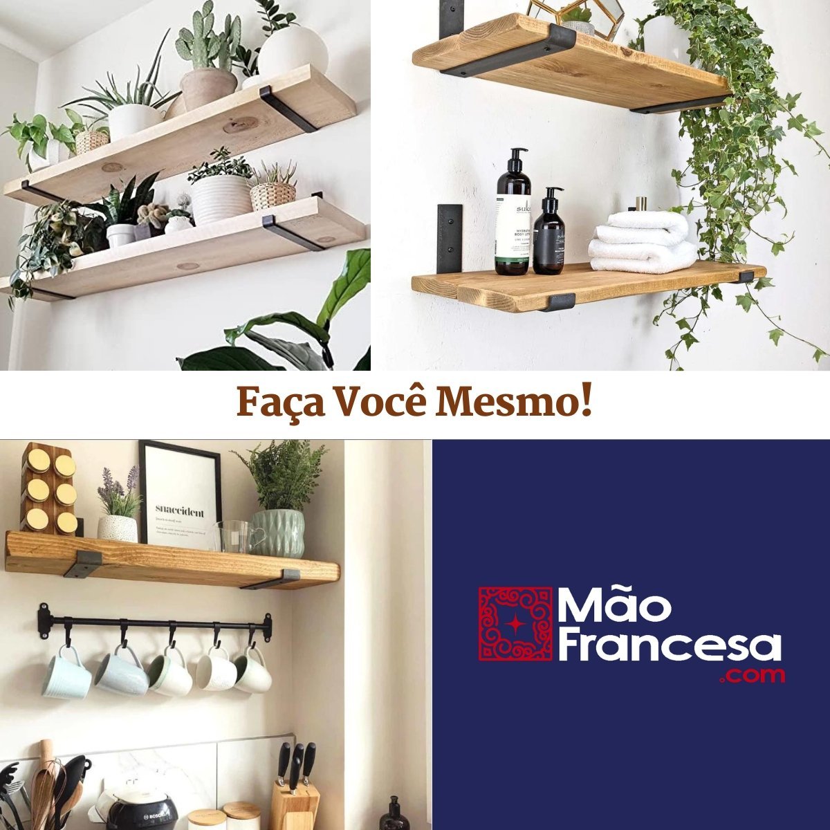 Mão Francesa Invertida 30cm 5mm 4 Peças Reforçada Industrial - 8