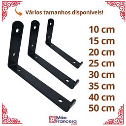Mão Francesa Invertida 30cm 5mm 4 Peças Reforçada Industrial - 5