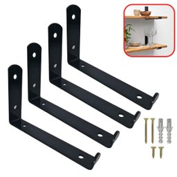 Mão Francesa Invertida 30cm 5mm 4 Peças Reforçada Industrial - 1