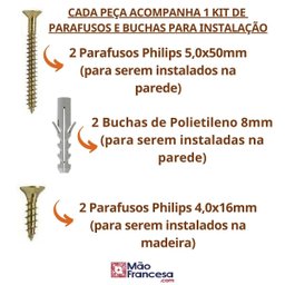 Mão Francesa Invertida 30cm 5mm 4 Peças Reforçada Industrial - 4