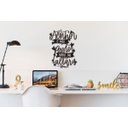 Ver imagem 2 de O Senhor é meu pastor Salmo 23 60x40cm LETTERING em Madeira MDF Parede