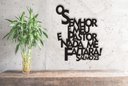 Ver imagem 2 de O Senhor é meu pastor Salmo 23 Minimalista 40x32cm LETTERING MDF Parede
