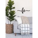 Ver imagem 2 de Fé Lettering 43x20cm em Madeira MDF Apliques de Parede