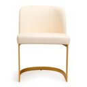 Ver imagem 1 de Cadeira Luna para Sala de Jantar Courino Off White - Sallar Home
