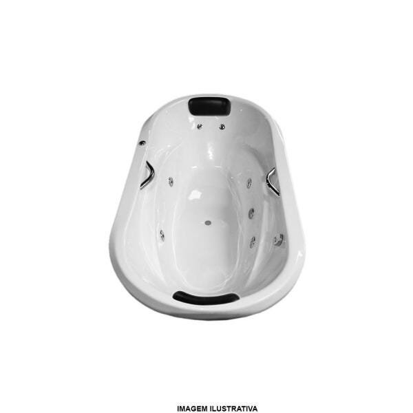 Banheira de Hidromassagem Atenas Dupla 1,83x1,00x0,43 Acrilico-Completa+Base+Aquecedor - 2