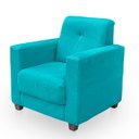 Ver imagem 5 de Poltrona Cadeira para Sala Confortável Reforçada Veneza Suede