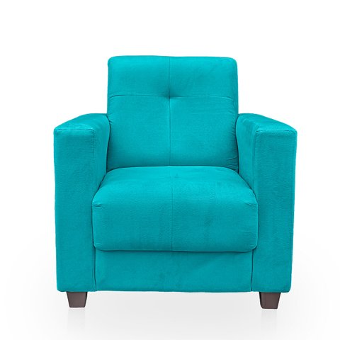 Poltrona Cadeira para Sala Confortável Reforçada Veneza Suede
