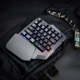 Teclado Gamer Rgb Uma Mão Semi Mecânico Jogos Usb - 2