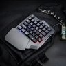 Teclado Gamer Rgb Uma Mão Semi Mecânico Jogos Usb - 2
