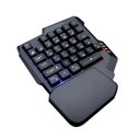 Ver imagem 5 de Teclado Gamer Rgb Uma Mão Semi Mecânico Jogos Usb