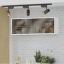 Ver imagem 5 de Armario Aereo 120 Cm 2 Portas Vidro Glor Agl02 Branco Neve Mxm