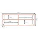 Ver imagem 3 de Armario Aereo 120 Cm 2 Portas Vidro Glor Agl02 Branco Neve Mxm