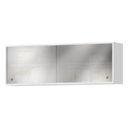 Ver imagem 1 de Armario Aereo 120 Cm 2 Portas Vidro Glor Agl02 Branco Neve Mxm