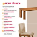 Ver imagem 6 de Sala de Jantar Mesa Nala 220cm Tampo Laminado Canto Moeda com 8 Cadeiras Bella Mobilare