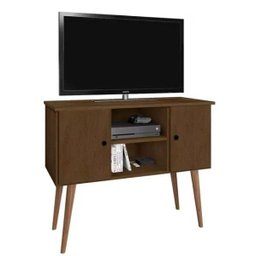Rack / Mesinha / Estante para Tv com Pés Palito Viena: Canela - 1