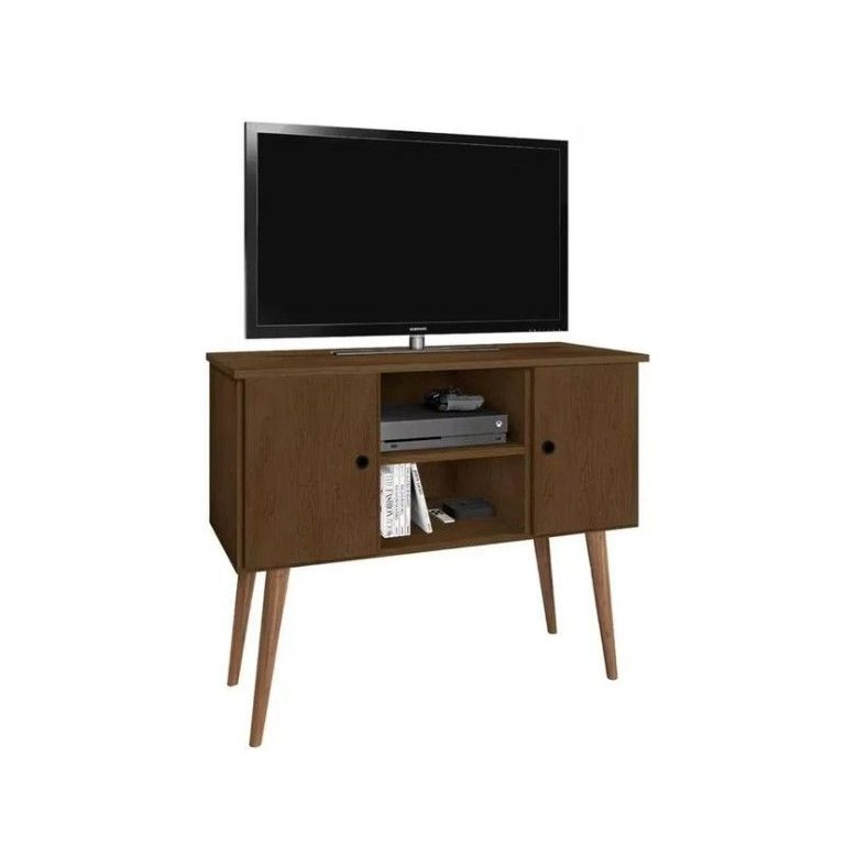 Rack / Mesinha / Estante para Tv com Pés Palito Viena: Canela Rack / Mesinha / Estante para Tv com Pés Palito Viena: Canela