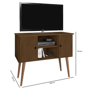 Rack / Mesinha / Estante para Tv com Pés Palito Viena: Canela
