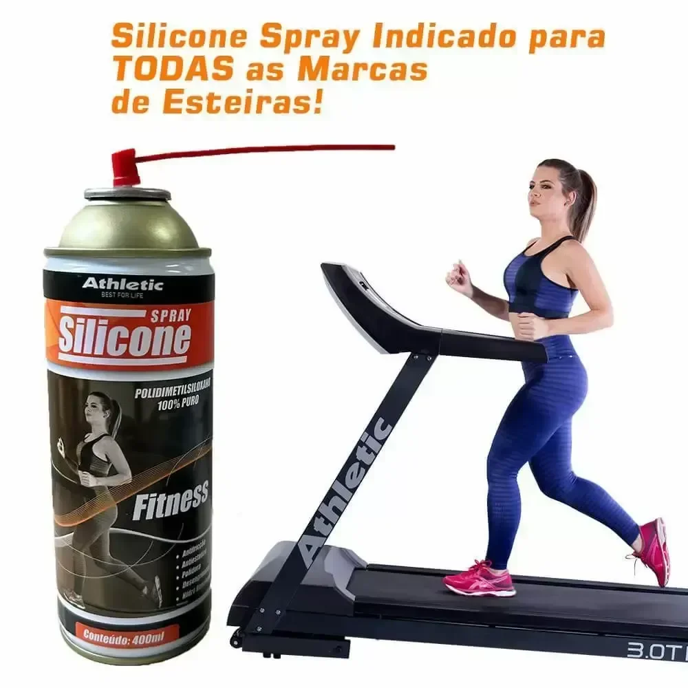 Silicone Spray Athletic 400ml para Esteiras e Equipamentos - 2