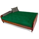 Ver imagem 5 de Sofá Cama Paris Sarja Verde Bandeira Madeira Nobre Cor Imbuia