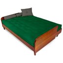 Ver imagem 6 de Sofá Cama Paris Sarja Verde Bandeira Madeira Nobre Cor Imbuia