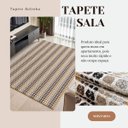 Ver imagem 4 de Tapete Sala Quarto Elegante 2,00m X 1,40m Antiderrapante Moderno Rústico Decorativo Aconchegante
