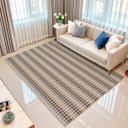 Ver imagem 2 de Tapete Sala Quarto Elegante 2,00m X 1,40m Antiderrapante Moderno Rústico Decorativo Aconchegante