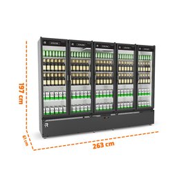 Auto Serviço Vanguard Comercial Extra Frio Carnes e Bebidas 5 Portas Asvef5 -5 ºc 220v Refrimate - 2