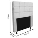 Ver imagem 4 de Cabeceira Estofada Espanha 160cm Queen Size para Cama Box Corino Azul Marinho - Gat Magazine